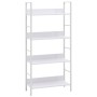 4-tier white engineered wood shelf 60x27.6x124.5 cm by vidaXL, Bookcases and shelves - Ref: Foro24-288224, Price: 70,85 €, Di...