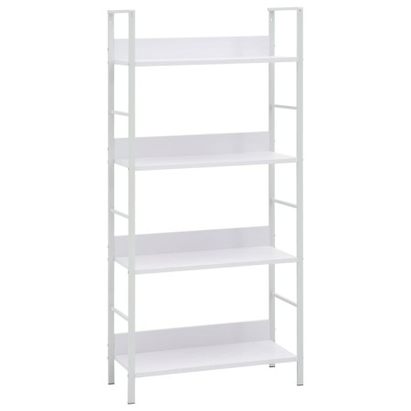 4-stufiges Regal aus weißem Holzwerkstoff, 60 x 27,6 x 124,5 cm von vidaXL, Bücherregale und Regale - Ref: Foro24-288224, Pre...