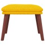 Reposapiés de tela amarillo mostaza 45x29,5x35 cm de vidaXL, Otomanas - Ref: Foro24-341464, Precio: 46,23 €, Descuento: %