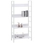 4-stufiges Regal aus weißem Holzwerkstoff, 60 x 27,6 x 124,5 cm von vidaXL, Bücherregale und Regale - Ref: Foro24-288224, Pre...