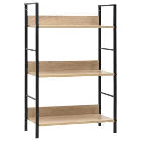 3-stufiges Regal aus technischem Eichenholz, 60 x 27,6 x 90,5 cm von vidaXL, Bücherregale und Regale - Ref: Foro24-288219, Pr...