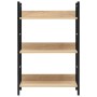 3-stufiges Regal aus technischem Eichenholz, 60 x 27,6 x 90,5 cm von vidaXL, Bücherregale und Regale - Ref: Foro24-288219, Pr...