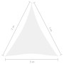 White Oxford cloth triangular sail awning 5x7x7 m by vidaXL, Umbrellas - Ref: Foro24-135292, Price: 56,63 €, Discount: %