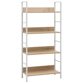 4-stufiges Regal aus technischem Eichenholz, 60 x 27,6 x 124,5 cm von vidaXL, Bücherregale und Regale - Ref: Foro24-288225, P...