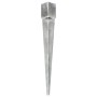 Ground spikes 6 pcs silver galvanized steel 12x12x89 cm by vidaXL, Spikes for anchoring in the ground - Ref: Foro24-145426, P...