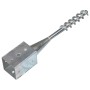 Ground spikes 2 units silver galvanized steel 9x9x56 cm by vidaXL, Spikes for anchoring in the ground - Ref: Foro24-145439, P...