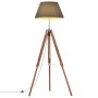 Brown and black solid teak wood tripod lamp 141 cm by vidaXL, Lamps - Ref: Foro24-288079, Price: 94,88 €, Discount: %