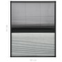 Pleated mosquito net for windows against the sun aluminum 60x80cm by vidaXL, Mosquito nets for windows - Ref: Foro24-148682, ...