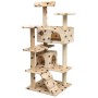 Cat scratching post sisal scratching post 125cm beige prints by vidaXL, Cat furniture - Ref: Foro24-170478, Price: 91,73 €, D...