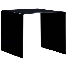 Black tempered glass coffee table 50x50x45 cm by vidaXL, Coffee table - Ref: Foro24-284723, Price: 146,81 €, Discount: %