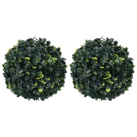 Bolas de boj artificial 2 unidades 22 cm de vidaXL, Flora artificial - Ref: Foro24-315468, Precio: 21,94 €, Descuento: %