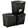 Stackable trash cans 3 pieces anthracite gray 75 L by vidaXL, Garbage cans and trash cans - Ref: Foro24-316184, Price: 55,47 ...