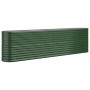 Green powder coated steel flower bed planter 260x40x68 cm by vidaXL, Pots and planters - Ref: Foro24-318903, Price: 80,55 €, ...