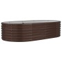 Brown powder coated steel flower bed planter 152x80x36 cm by vidaXL, Pots and planters - Ref: Foro24-318915, Price: 51,99 €, ...