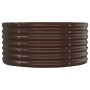 Brown powder coated steel flower bed planter 152x80x36 cm by vidaXL, Pots and planters - Ref: Foro24-318915, Price: 51,99 €, ...