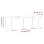 Brown powder coated steel flower bed planter 152x80x36 cm by vidaXL, Pots and planters - Ref: Foro24-318915, Price: 51,99 €, ...