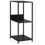 Estantería pequeña madera de ingeniería negro 33,5x39,6x79,7 cm de vidaXL, Librerías y estanterías - Ref: Foro24-288232, Prec...