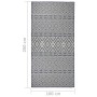 Alfombra de exterior de tejido plano rayas azules 100x200 cm de vidaXL, Alfombras - Ref: Foro24-340836, Precio: 33,14 €, Desc...