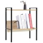 2-tier black and oak chipboard shelving unit 52x28x59 cm by vidaXL, Bookcases and shelves - Ref: Foro24-288231, Price: 38,57 ...