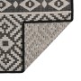 Black striped flat weave outdoor rug 80x150 cm by vidaXL, Rugs - Ref: Foro24-340848, Price: 26,67 €, Discount: %