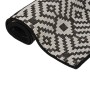 Black striped flat weave outdoor rug 80x150 cm by vidaXL, Rugs - Ref: Foro24-340848, Price: 26,67 €, Discount: %