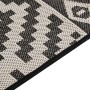 Black striped flat weave outdoor rug 80x150 cm by vidaXL, Rugs - Ref: Foro24-340848, Price: 26,67 €, Discount: %