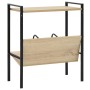 2-tier black and oak chipboard shelving unit 52x28x59 cm by vidaXL, Bookcases and shelves - Ref: Foro24-288231, Price: 38,57 ...