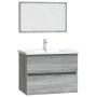 Set de muebles de baño 2 pzas madera contrachapada gris sonoma de vidaXL, Muebles de baño - Ref: Foro24-815736, Precio: 73,63...