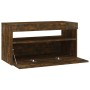 TV cabinet with LED lights smoked oak 75x35x40 cm by vidaXL, TV Furniture - Ref: Foro24-815123, Price: 64,03 €, Discount: %