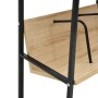 2-tier black and oak chipboard shelving unit 52x28x59 cm by vidaXL, Bookcases and shelves - Ref: Foro24-288231, Price: 38,57 ...