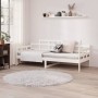 Solid white pine wood sofa bed 90x200 cm by vidaXL, Beds and slatted bases - Ref: Foro24-820328, Price: 112,99 €, Discount: %