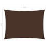 Rectangular sail awning brown Oxford fabric 5x6 m by vidaXL, Umbrellas - Ref: Foro24-135824, Price: 89,99 €, Discount: %