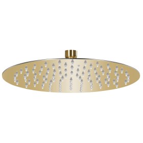 Round rain effect shower head gold stainless steel 25 cm by vidaXL, shower heads - Ref: Foro24-147704, Price: 31,30 €, Discou...