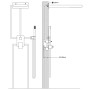 Duschsystem aus silbernem 201-Edelstahl von vidaXL, Strahldüsen für Badewannen und Duschen - Ref: Foro24-147725, Preis: 161,9...