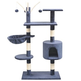 Cat scratching post sisal scratching post 125 cm dark blue by vidaXL, Cat furniture - Ref: Foro24-170484, Price: 66,04 €, Dis...