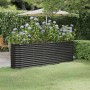 Steel flower bed anthracite powder coated 224x40x68 cm by vidaXL, Pots and planters - Ref: Foro24-318901, Price: 87,07 €, Dis...