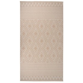 Brown striped flat weave outdoor rug 80x150 cm by vidaXL, Rugs - Ref: Foro24-340862, Price: 25,23 €, Discount: %