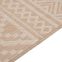 Alfombra de exterior de tejido plano rayas marrones 80x150 cm de vidaXL, Alfombras - Ref: Foro24-340862, Precio: 25,20 €, Des...