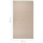 Alfombra de exterior de tejido plano rayas marrones 80x150 cm de vidaXL, Alfombras - Ref: Foro24-340862, Precio: 25,20 €, Des...