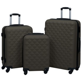 Set of 3-piece hardshell suitcases with wheels in anthracite gray ABS. by vidaXL, Suitcases - Ref: Foro24-92417, Price: 156,3...