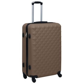 Brown ABS rigid suitcase with wheels by vidaXL, Suitcases - Ref: Foro24-92428, Price: 97,36 €, Discount: %