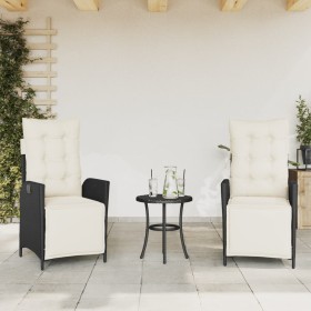 Garden recliners with footrest 2 pcs black PE rattan by vidaXL, Garden chairs - Ref: Foro24-365288, Price: 257,99 €, Discount: %