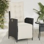 Garden recliners with footrest 2 pcs black PE rattan by vidaXL, Garden chairs - Ref: Foro24-365288, Price: 257,22 €, Discount: %