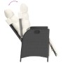 Garden recliners with footrest 2 pcs black PE rattan by vidaXL, Garden chairs - Ref: Foro24-365288, Price: 257,22 €, Discount: %