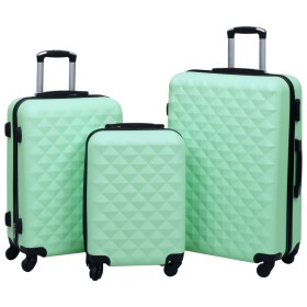 Hardside suitcase set with wheels 3 pieces ABS mint by vidaXL, Suitcases - Ref: Foro24-92415, Price: 155,99 €, Discount: %