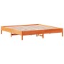 Estructura de cama madera maciza pino marrón cera 180x200 cm de vidaXL, Camas y somieres - Ref: Foro24-842689, Precio: 116,99...