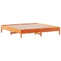 Estructura de cama madera maciza pino marrón cera 180x200 cm de vidaXL, Camas y somieres - Ref: Foro24-842689, Precio: 116,99...