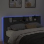 Cabecero de cama con LED negro 200x16,5x103,5 cm de vidaXL, Cabeceros y pies de cama - Ref: Foro24-839267, Precio: 121,67 €, ...