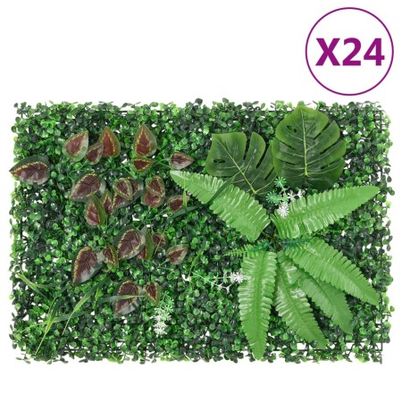   Artificial plant fence 24 pcs green 40x60 cm by vidaXL, Garden - Ref: Foro24-366649, Price: 187,42 €, Discount: %