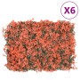   Artificial maple leaf fence 6 pcs light red 40x60 cm by vidaXL, Garden - Ref: Foro24-366640, Price: 68,99 €, Discount: %